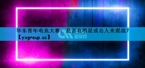 华东青年电竞大赛：是否有明星或名人来观战？